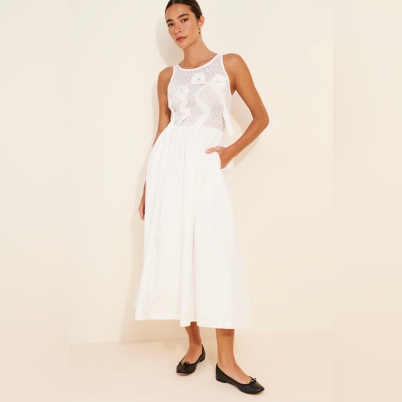 En Saison Denver Mixed Media Midi Dress - Picture 5 of 16